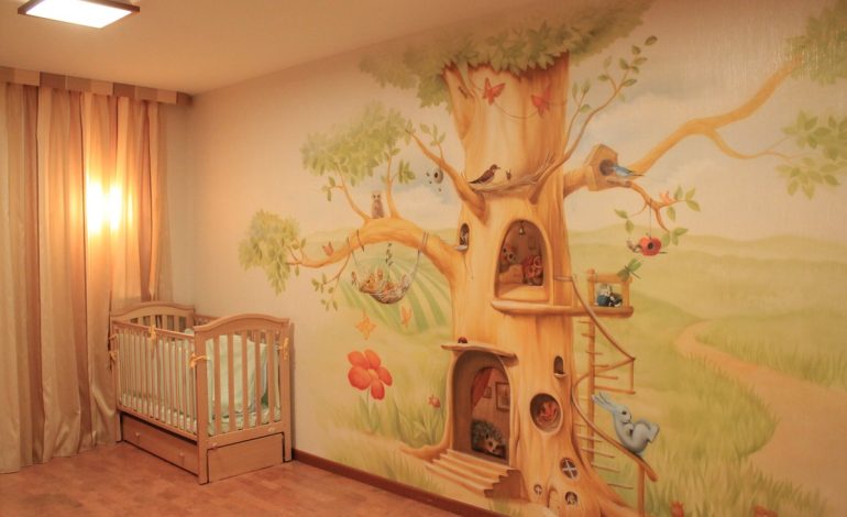 50 ідей розпису стін в дитячій кімнаті